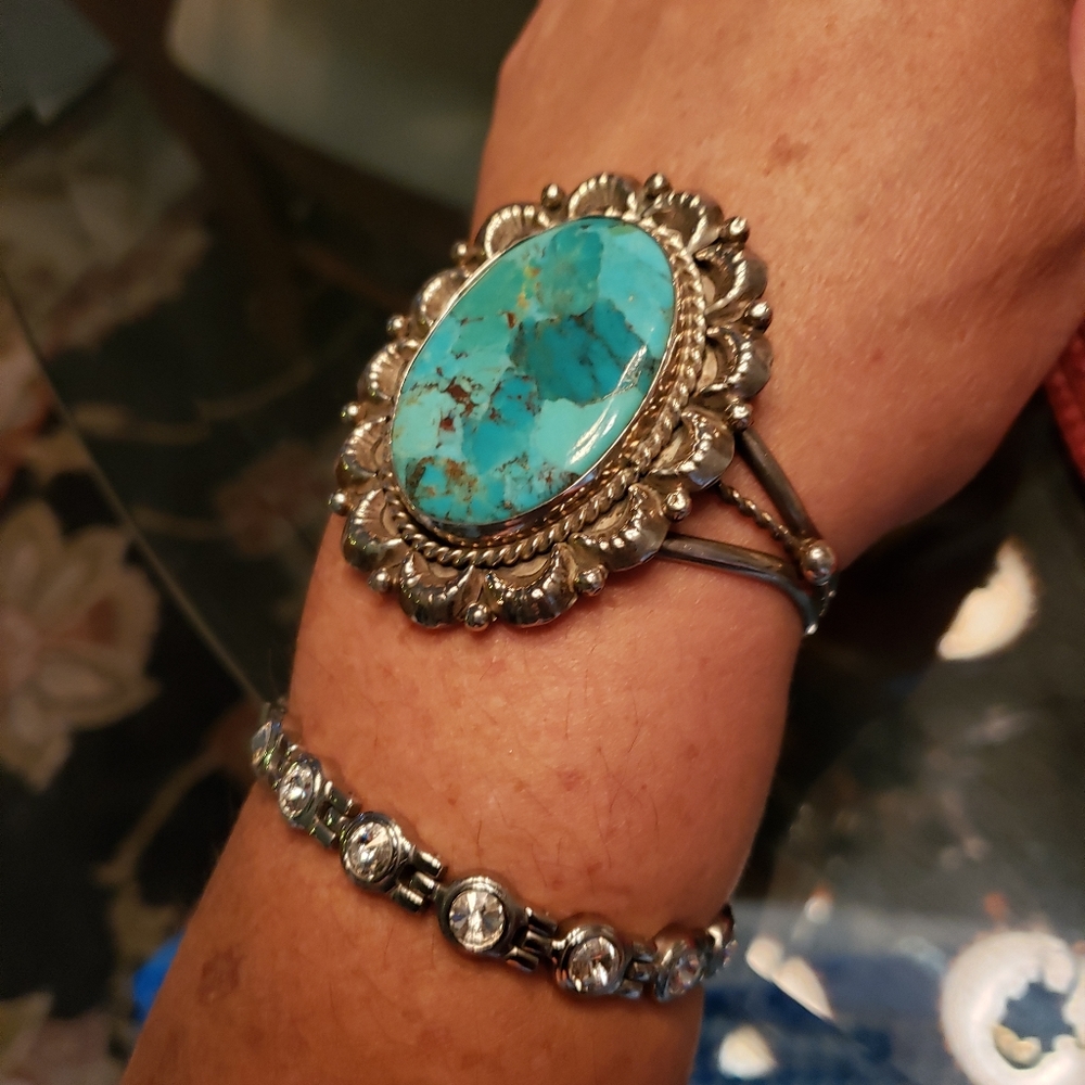 Navajo turquoise jewelry.